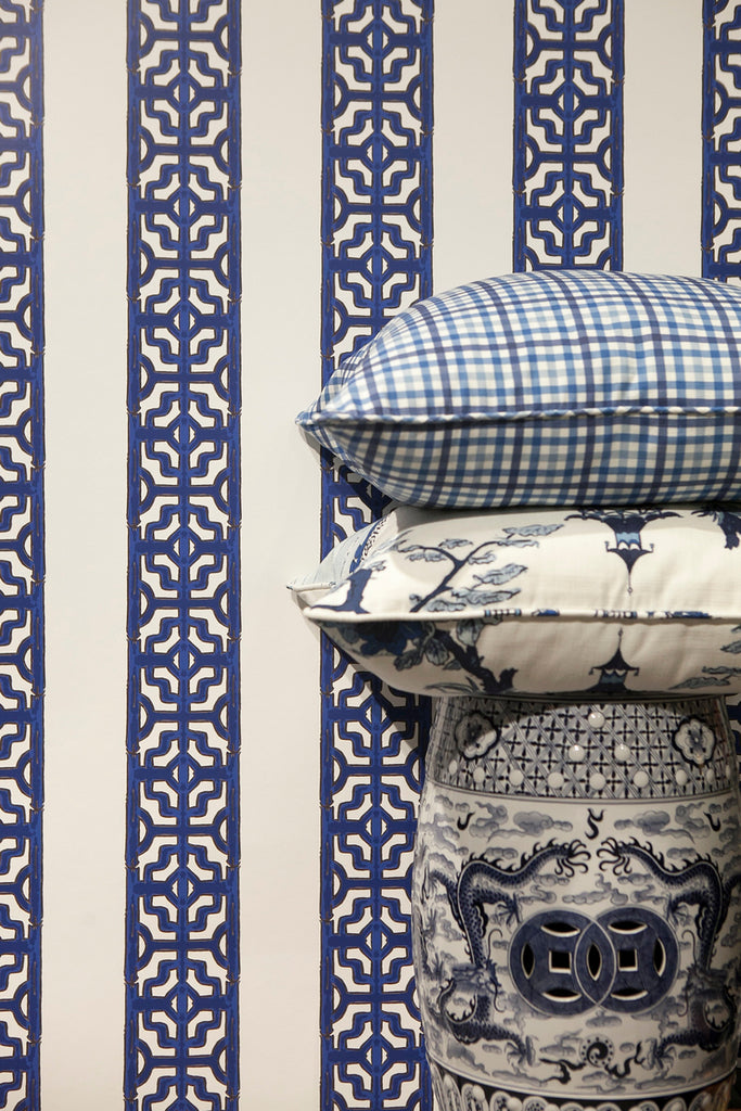 Chinoiserie Stripe - Prestonfield Blue