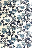 Harrison Floral Navy on White