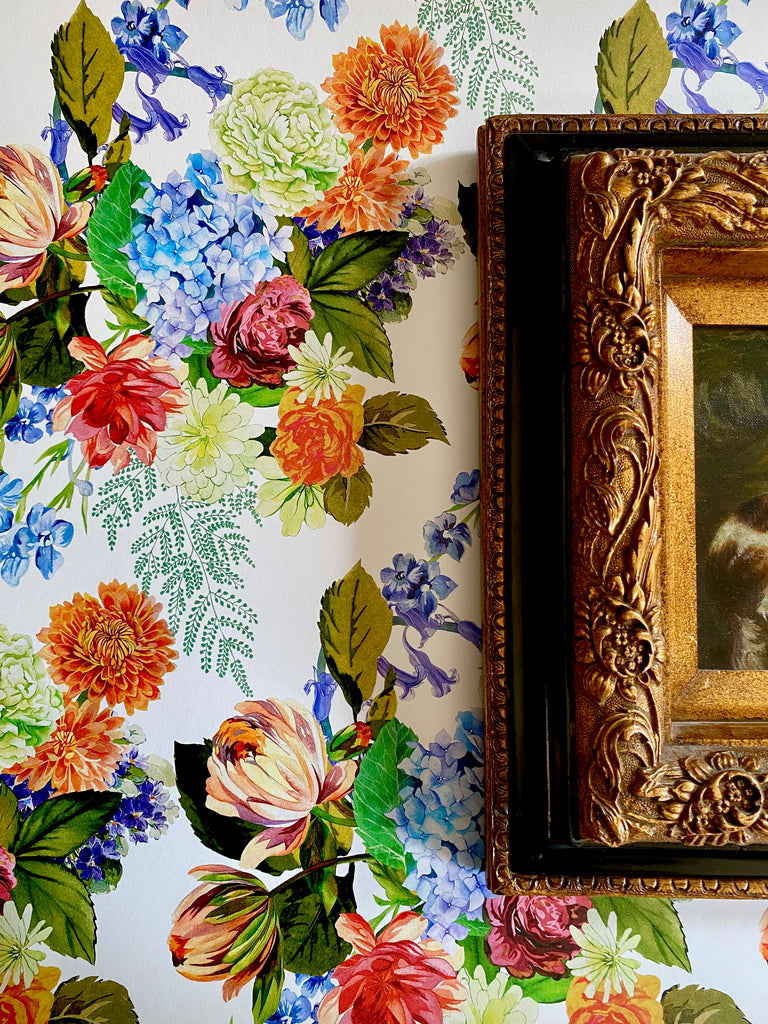 Jane Floral Wallpaper in Gardenia White (SU25)
