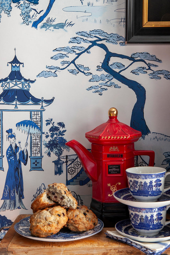 Cordelia Park Toile Wallpaper - in Ink