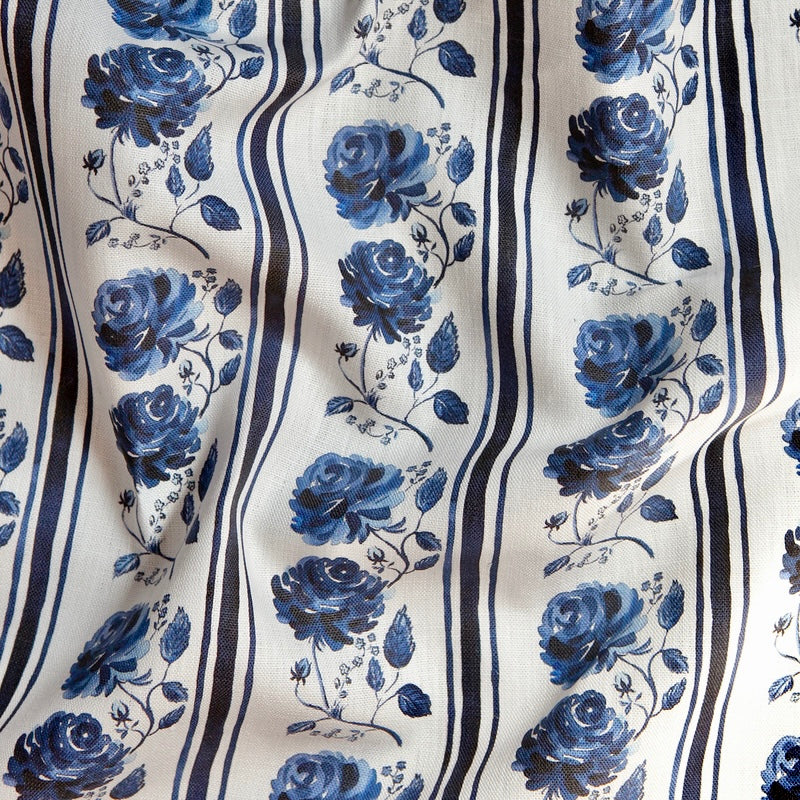 Beatrice Floral Stripe in Willow Blue