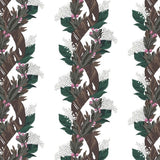 Woodhouse Garland Stripe in Magnolia Brown - on English Paper
