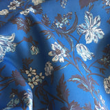 Harrison Floral - in Prussian Blue