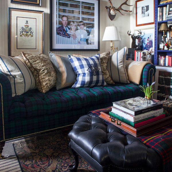 The Inverness Sofa - shown in Blackwatch Tartan – Scot Meacham Wood Home