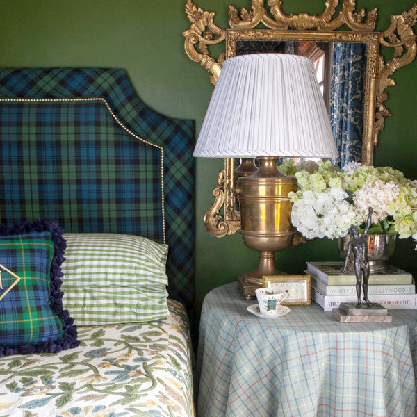 The Mayfair Headboard - shown in Ancient Campbell Tartan