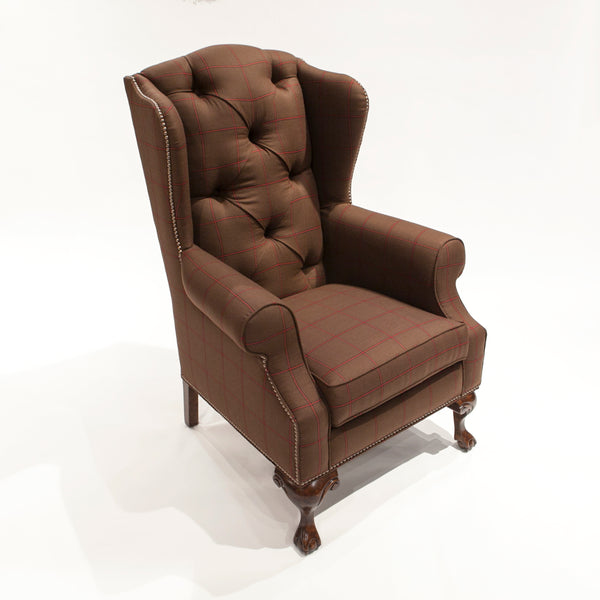 Reading chair high back clearance