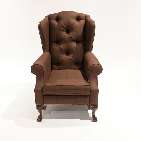 The Albert Reading Chair - shown in Scudder Tattersall