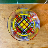 “Bottoms Up” Cocktail Glass in Meacham Tartan