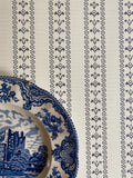 Peg Stripe Wallpaper in Navy