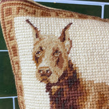 Needlepoint Great Dane Pillow