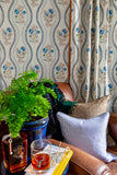 Charlotte Crewelwork Wallpaper in Lake District Blue