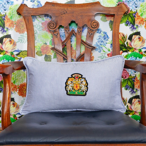 Rackley Hall Crested Pillow