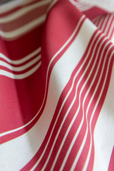 Bartlett Grand Awning Stripe in Geranium Red
