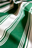 Boathouse Stripe in British Racing Green