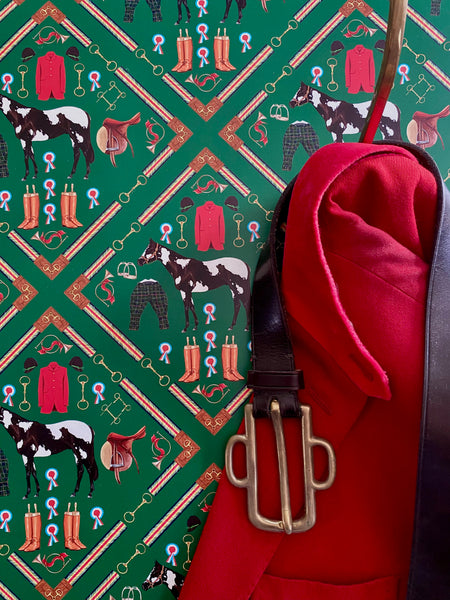 Kensington Dressage in British Racing Green on English Paper