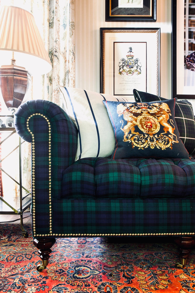 The Inverness Sofa - shown in Blackwatch Tartan