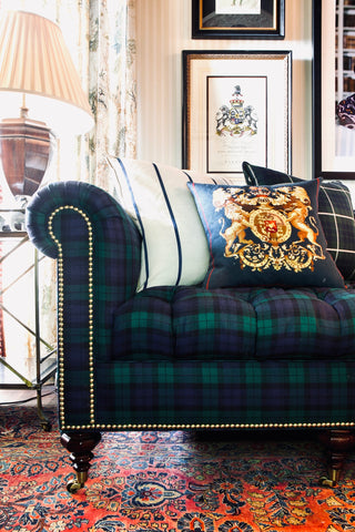 The Inverness Sofa - shown in Blackwatch Tartan