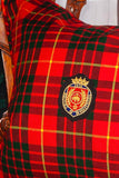 Cameron Tartan Pillow w/Crest