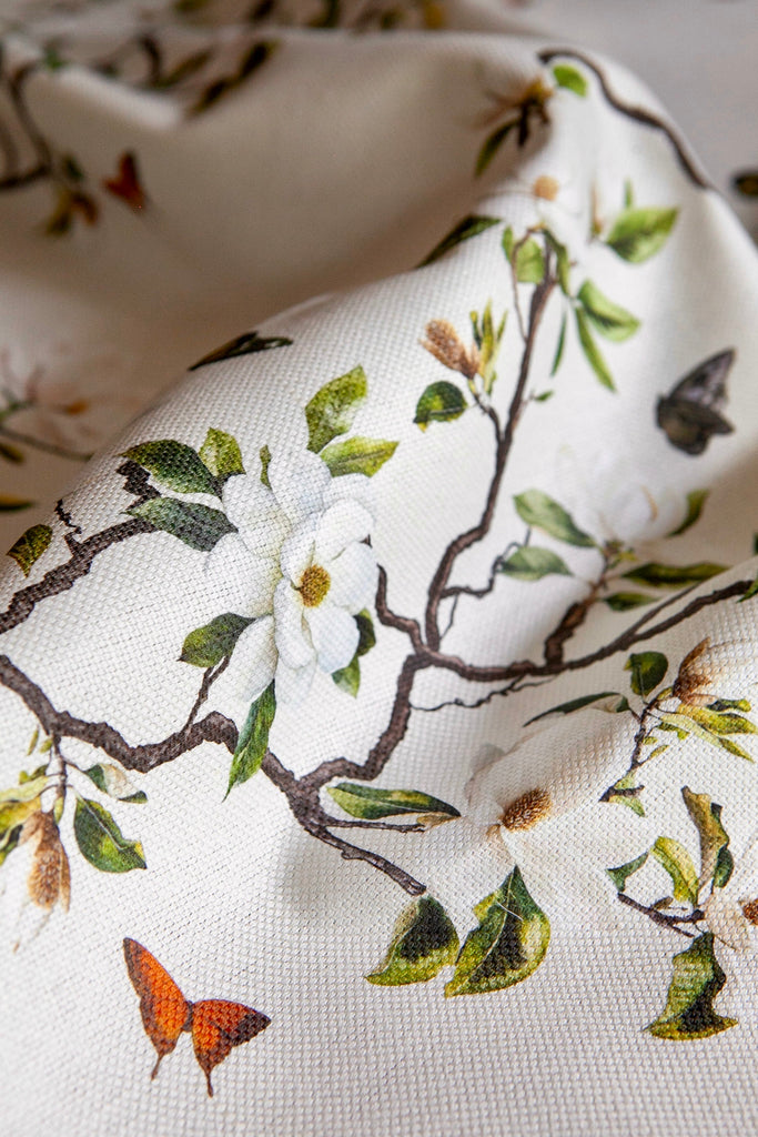 Hawthorne Floral in Gardenia White