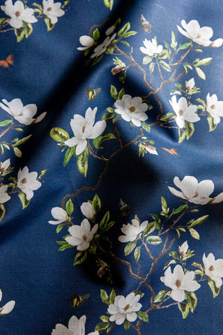 Hawthorne Floral in Tartan Navy