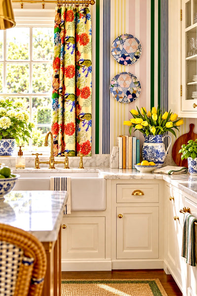Wickham Stripe Wallpaper in Pastel