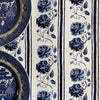 Beatrice Floral Stripe in Willow Blue - on English Paper