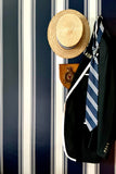 Ludlow Stripe Wallpaper in Tartan Navy
