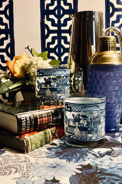 Briard Chinoiserie Cocktail Glasses - set of 2