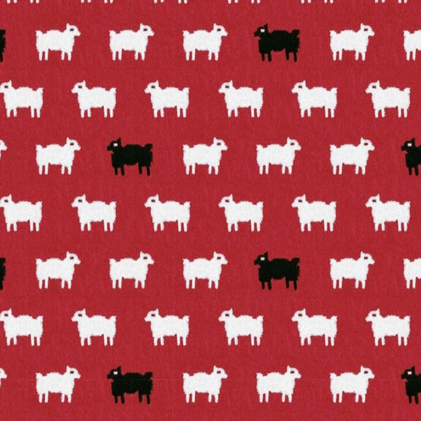 Black Sheep Wallpaper in Lighthouse Red