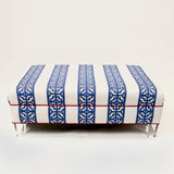 Pullman Ottoman shown in Chinoiserie Stripe in Prestonfield