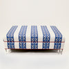 Pullman Ottoman shown in Chinoiserie Stripe in Prestonfield