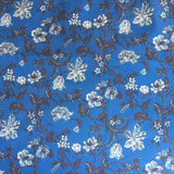 Harrison Floral - in Prussian Blue