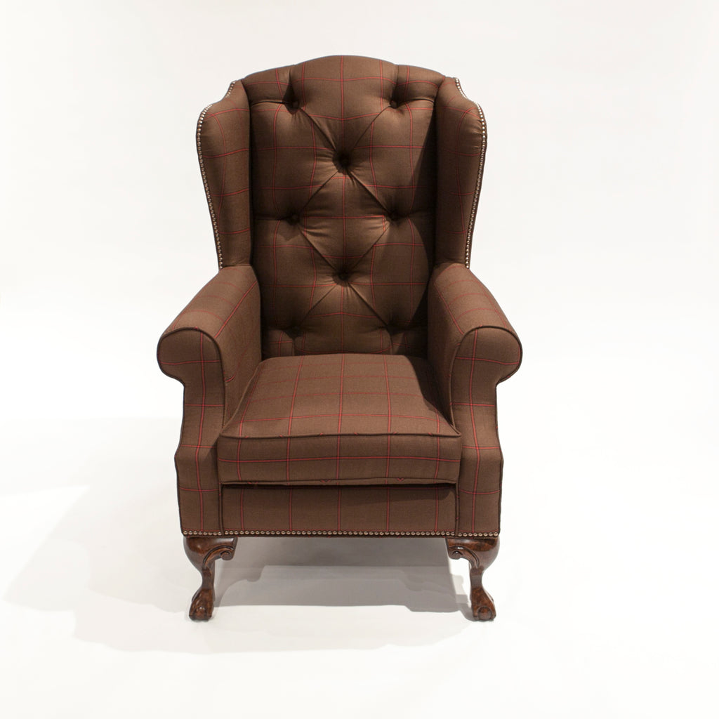 The Albert Reading Chair - shown in Scudder Tattersall