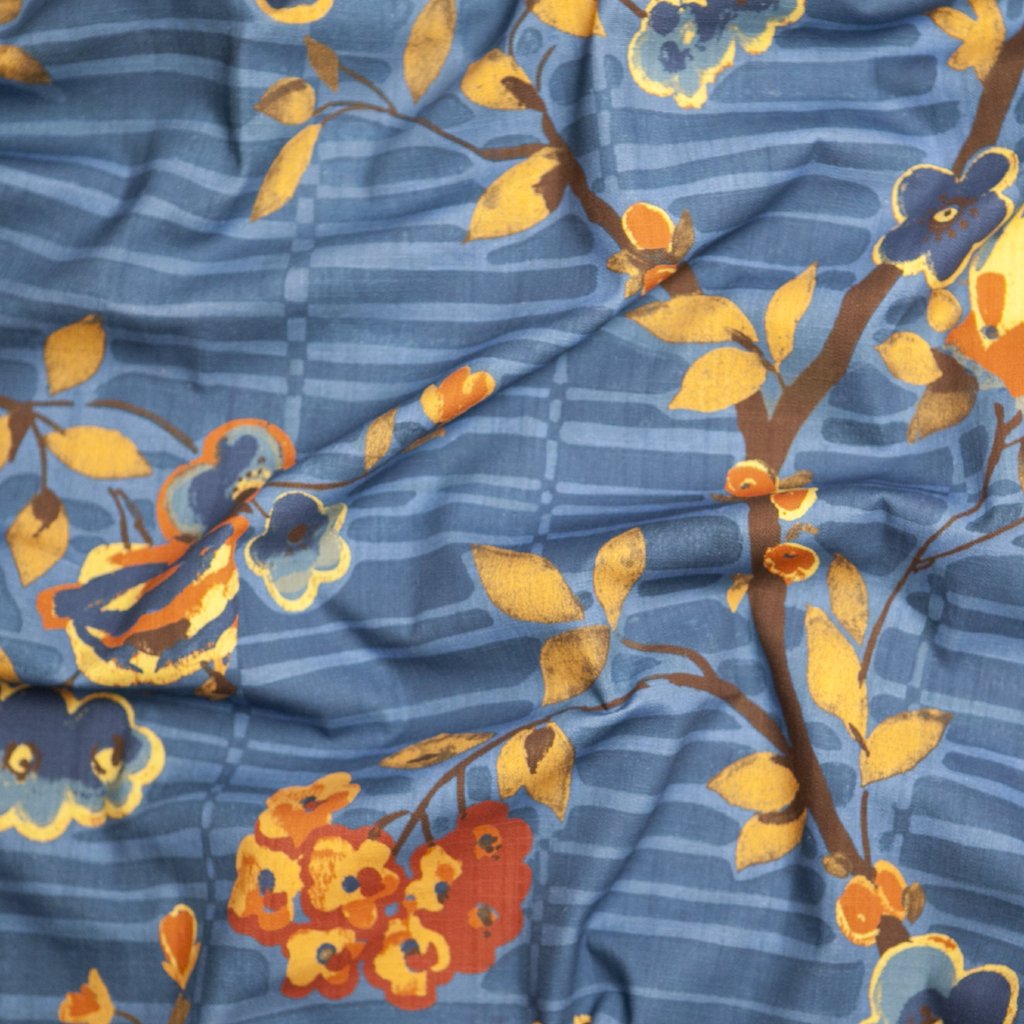 Camille Floral in Prestonfield Blue / Warehouse Sale