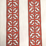 Chinoiserie Stripe in Lacquer Red