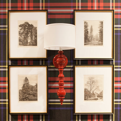 The Rachel Sconce - in Military Red Lacquer