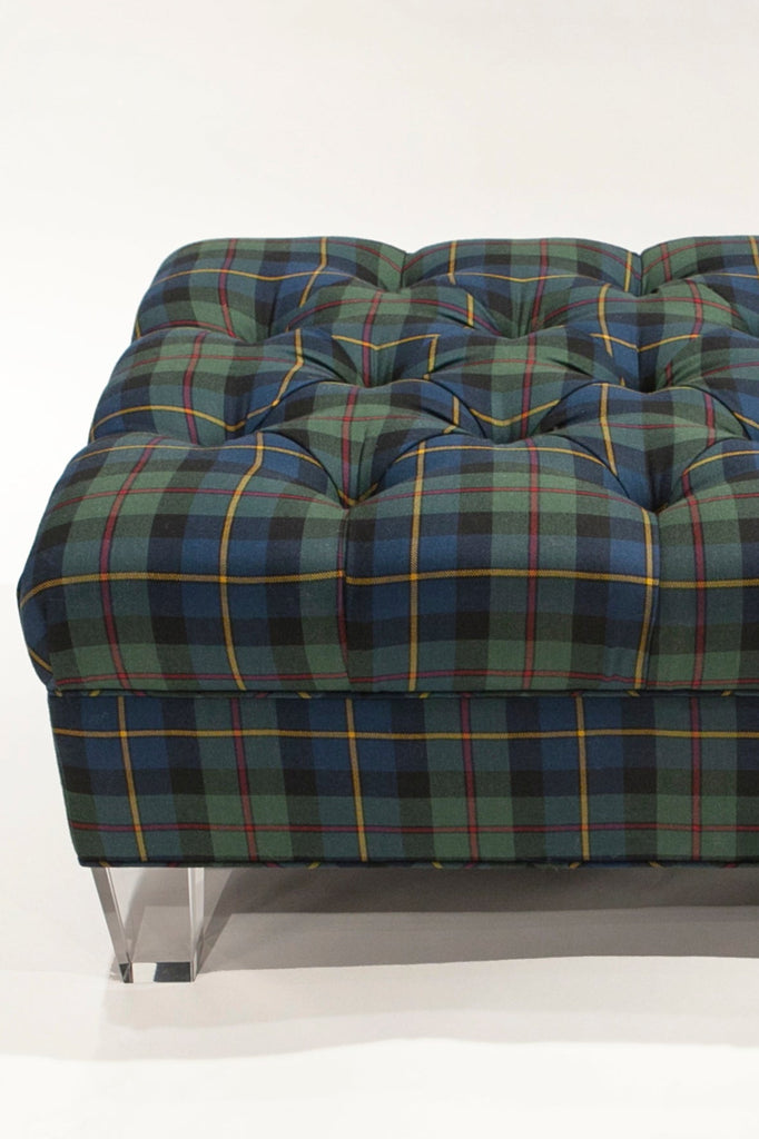 Pullman Ottoman shown in MacLeod Tartan