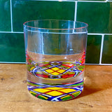 “Bottoms Up” Cocktail Glass in Meacham Tartan